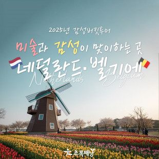 [2025년 감성버킷투어] 네덜란드·벨기에 미술과 감성 기행 (8박 9일)